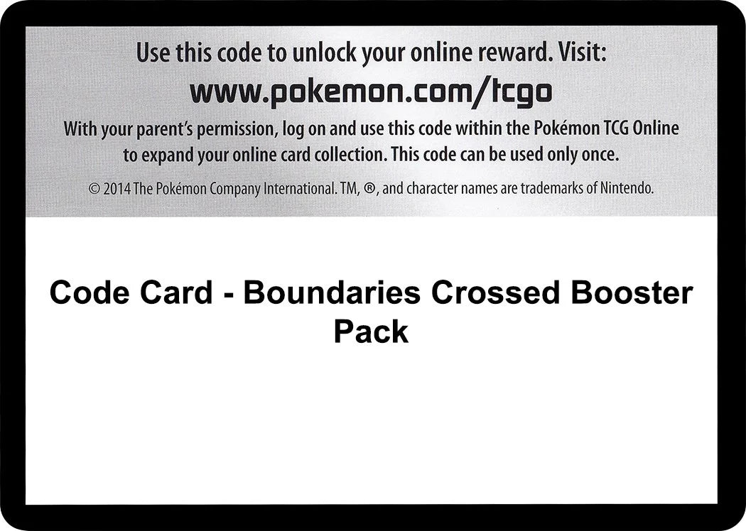 Code Card - Boundaries Crossed Booster Pack (Boundaries Crossed) (BCR)