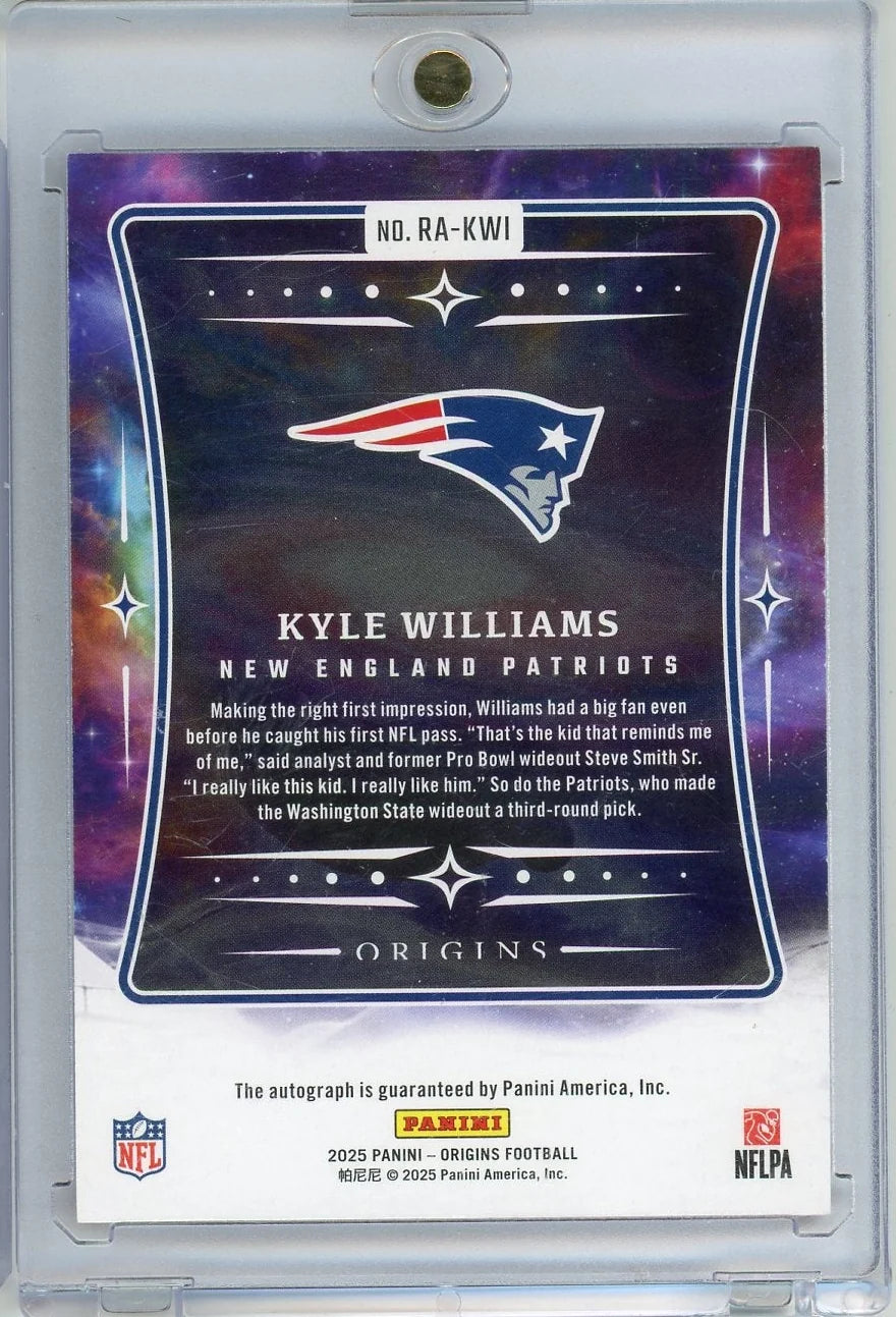 Kyle Williams 2025 Panini Origins Auto RC #'d 12/99