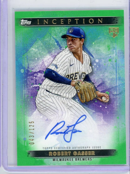 Robert Gasser 2024 Topps Inception Rookie Autograph #'d 043/125