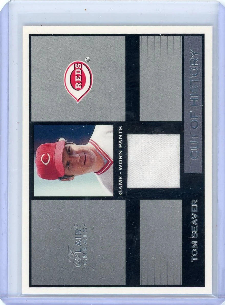 Tom Seaver 2002 Flair Greats Cut of History Relic