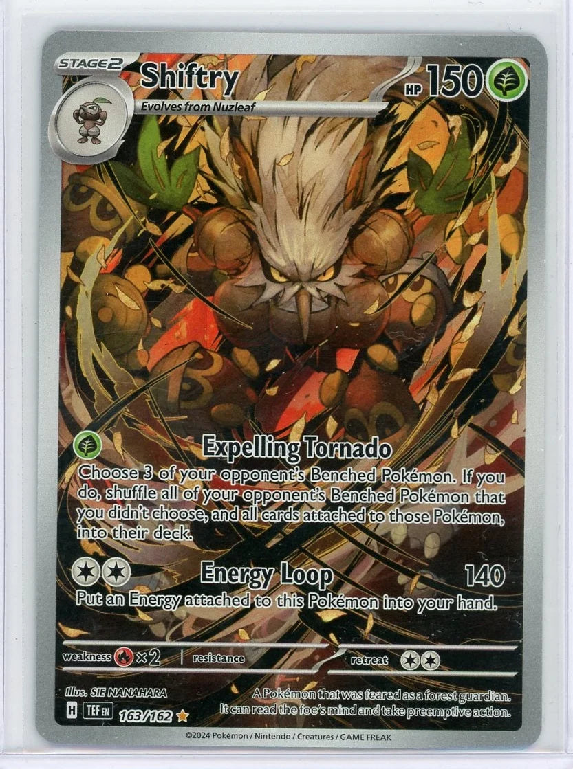 Shiftry Pokémon Temporal Forces Illustration Rare #163/162