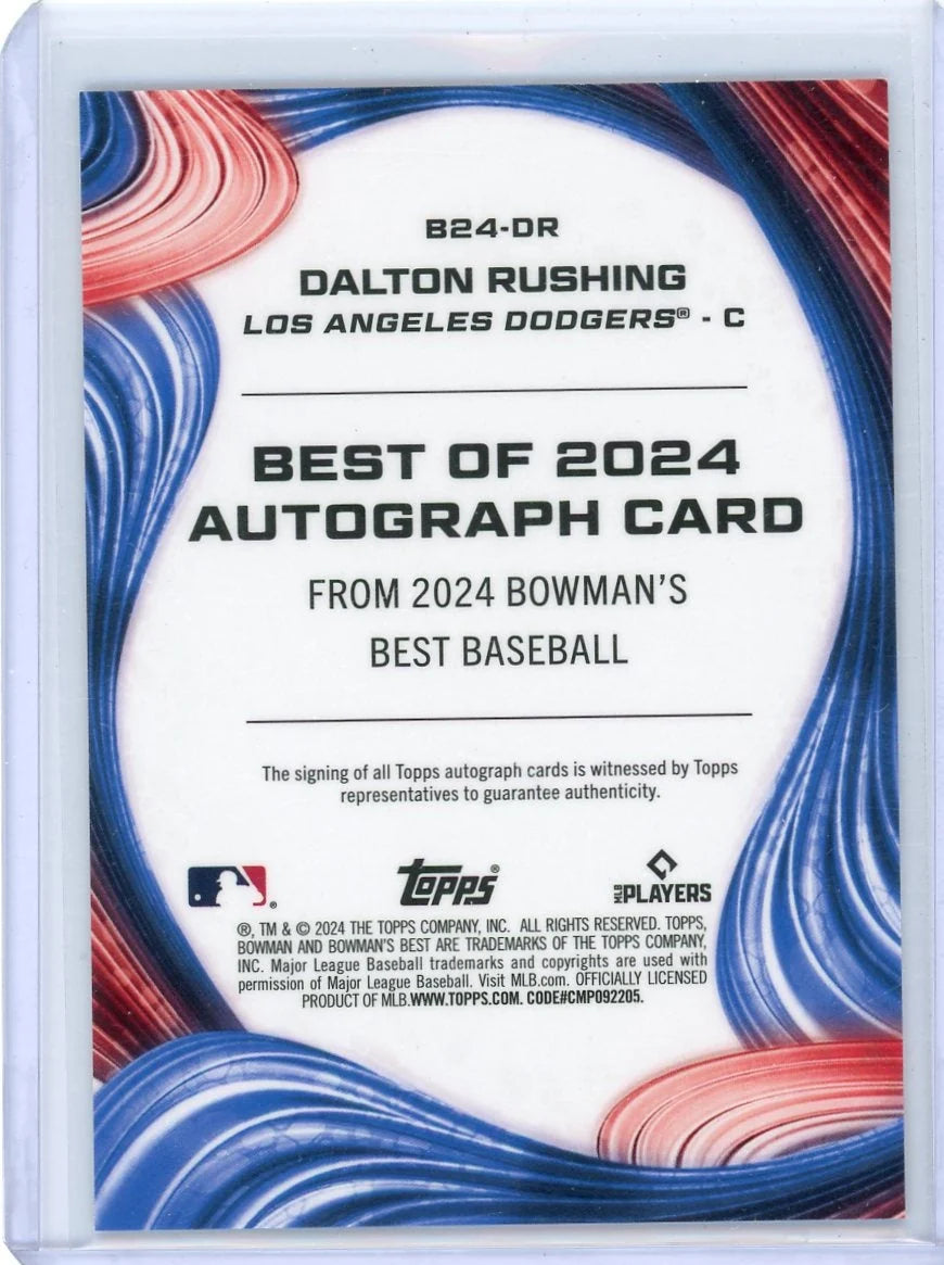 Dalton Rushing 2024 Bowman's Best Autograph #B24-DR