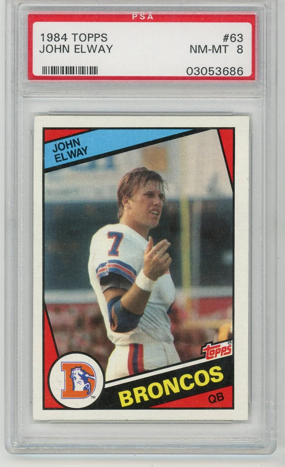 John Elway 1984 Topps #63 PSA 8