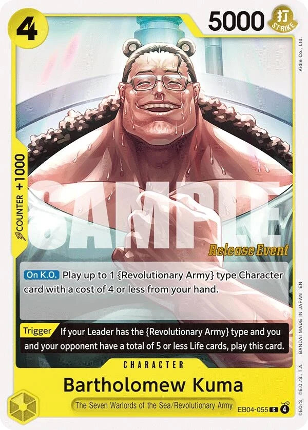 Bartholomew Kuma (EB04-055) (EB04-055) (Adventure on Kami's Island Release Event Cards) (OP15 RE)