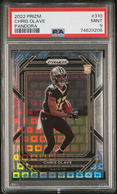 Chris Olave 2022 Panini Prizm Pandora RC PSA 9 #'d 335/400