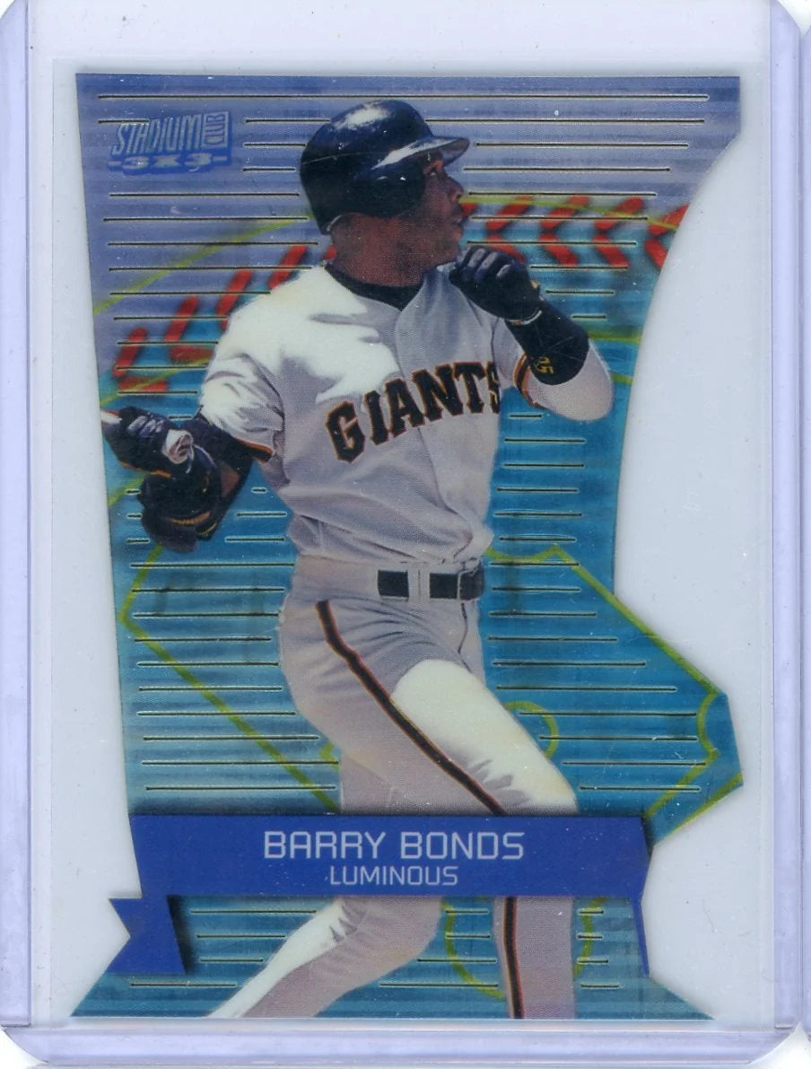 Barry Bonds 2000 Topps Stadium Club 3x3 Luminous die-cut