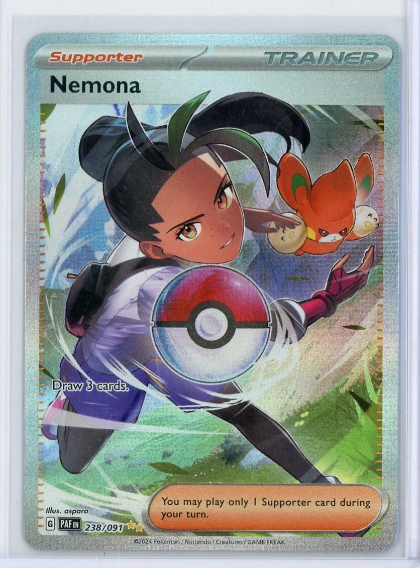 Nemona Pokémon Paldean Fates Special Illustration Rare #218/091