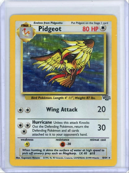 Pidgeot Pokémon Jungle Unlimited Holo Rare #8/64
