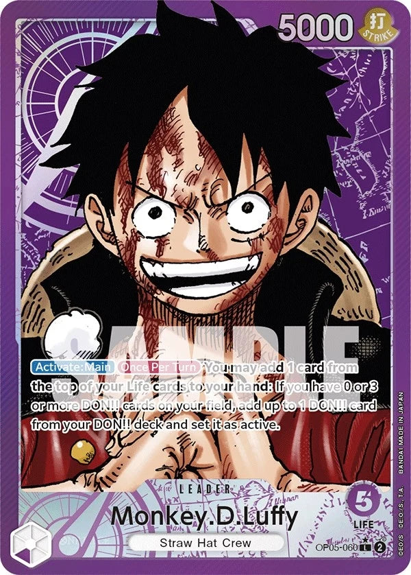 Monkey.D.Luffy (060) (Alternate Art) (OP05-060) (Awakening of the New Era) (OP05)