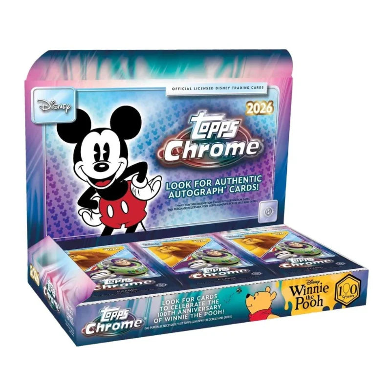 2026 Disney Topps Chrome Hobby Box 8 Box Case