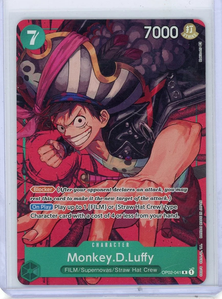 Monley.D.Luffy One Piece Paramount War Alternate Art #OP02-041