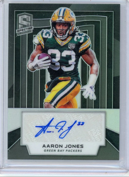 Aaron Jones 2019 Panini Spectra Auto #'d 57/99