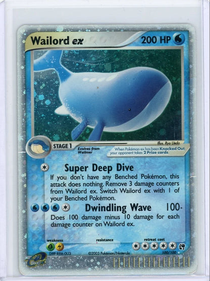 Wailord ex Pokémon Sandstorm #100/100 (DMG)