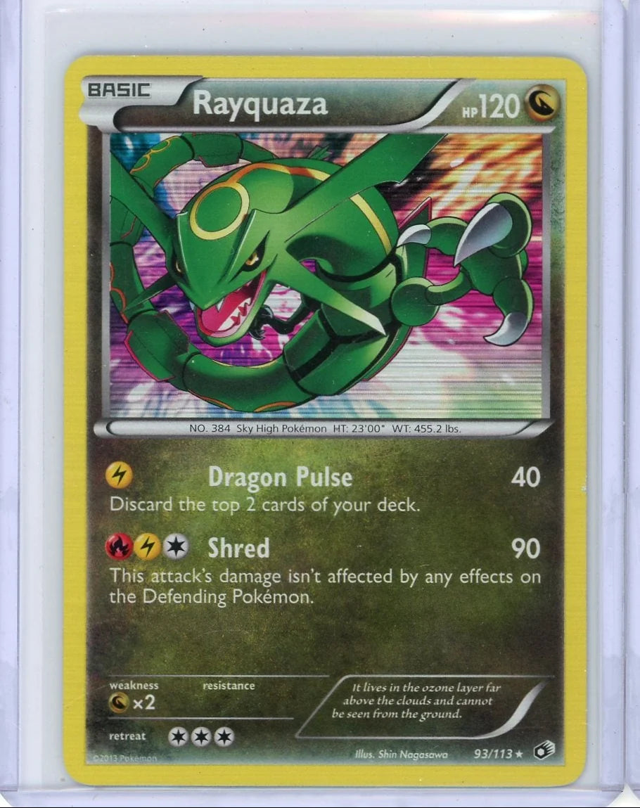 Rayquaza 2013 Pokemon Legendary Treasures holo #93/113