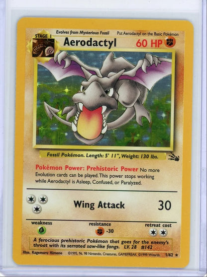 Aerodactyl 1999 Pokemon Fossil holo #1/62