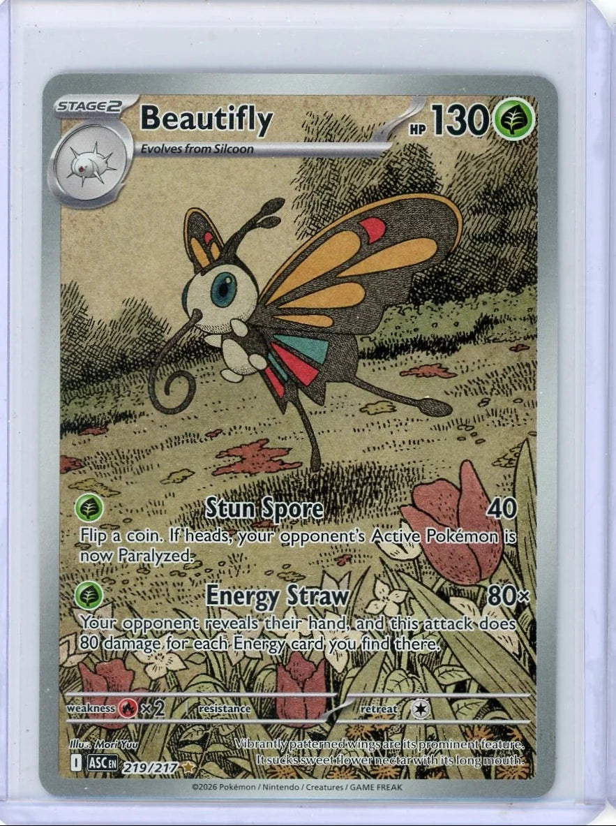 Beautifly Pokémon Ascended Heroes Illustration Rare #219/217