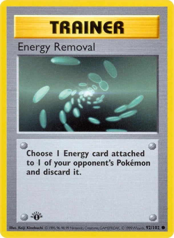 Energy Removal (092/102) (Base Set (Shadowless)) (BSS)