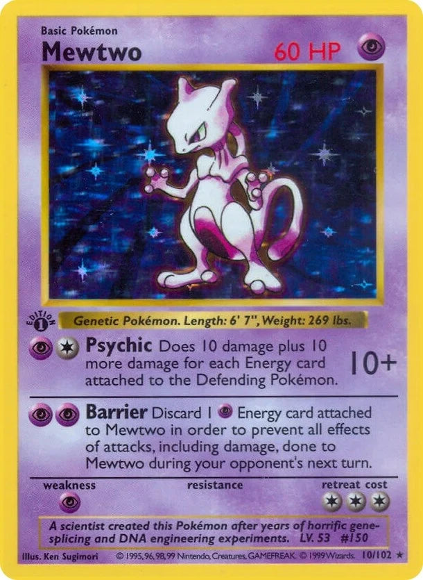 Mewtwo (010/102) (Base Set (Shadowless)) (BSS)