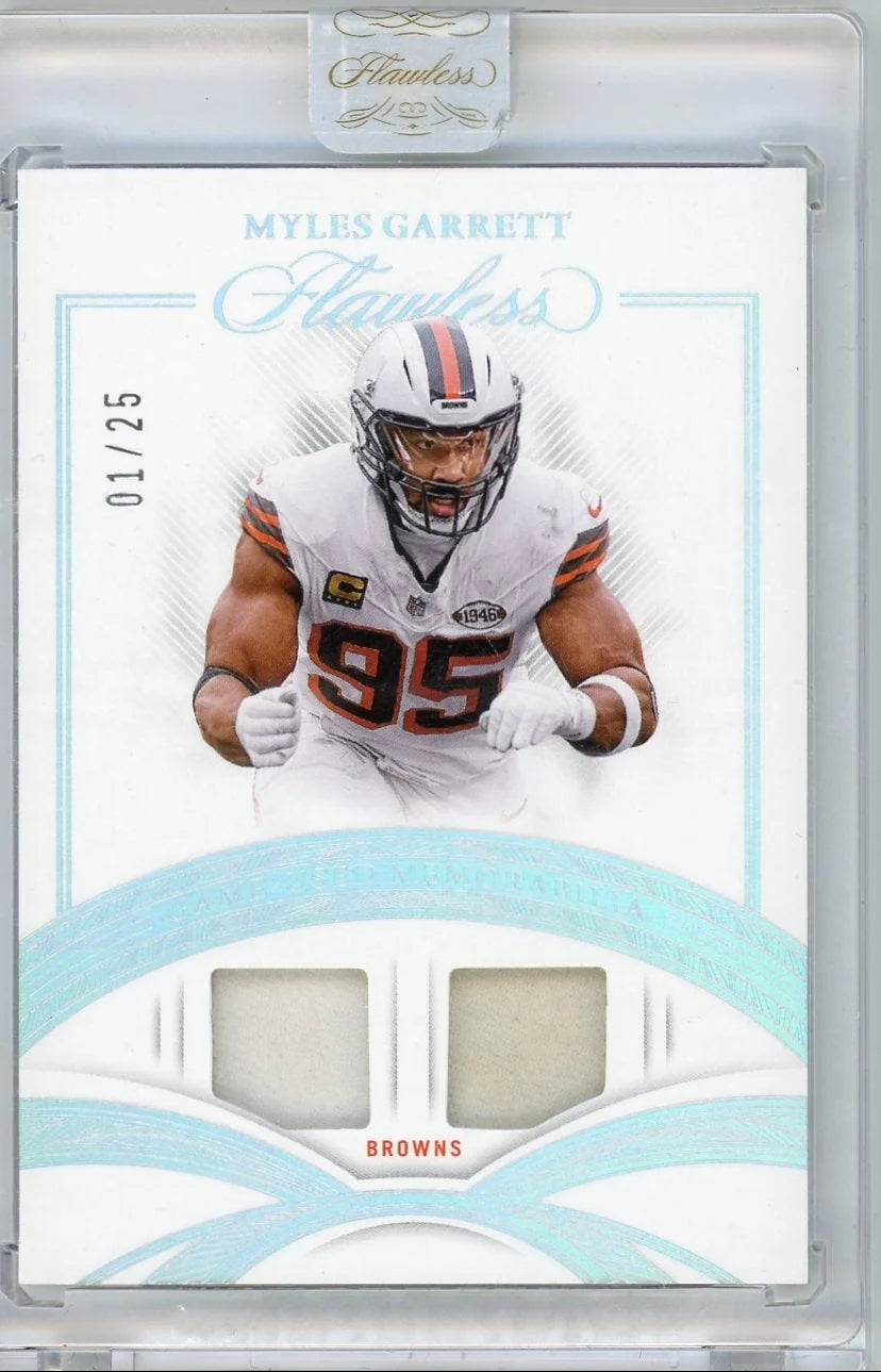 Myles Garrett 2025 Panini Flawless Game-Used Memorabilia #'d 01/25