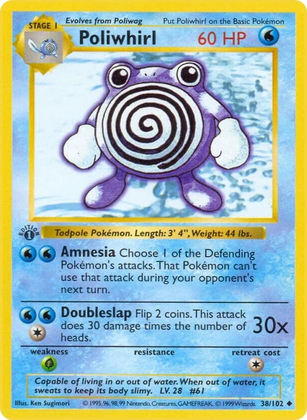 Poliwhirl (038/102) (Base Set (Shadowless)) (BSS)