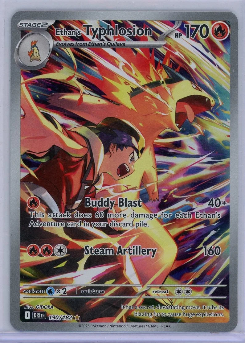 Ethan's Typhlosion Pokémon Destined Rivals Illustration Rare #190/182