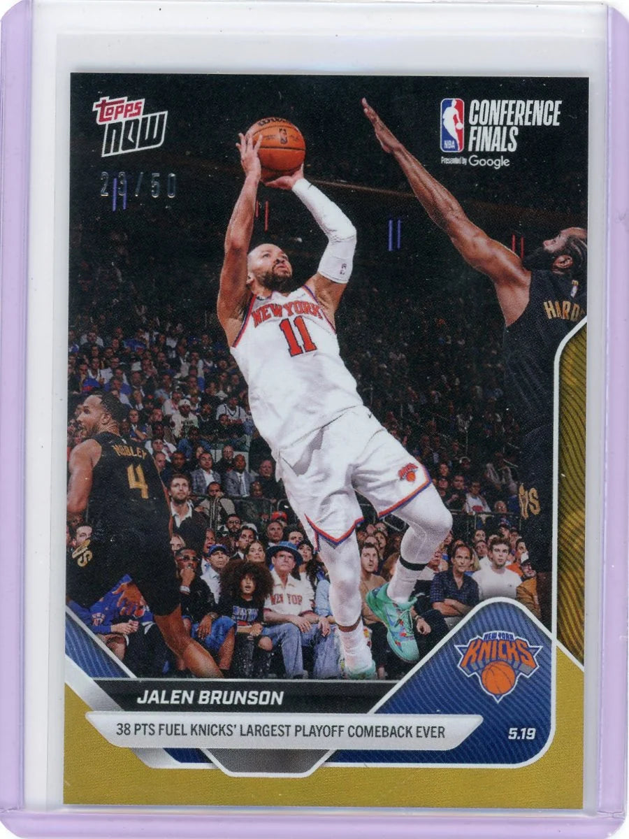 Jalen Brunson 2026 Topps Now Conference Finals #'d 23/50