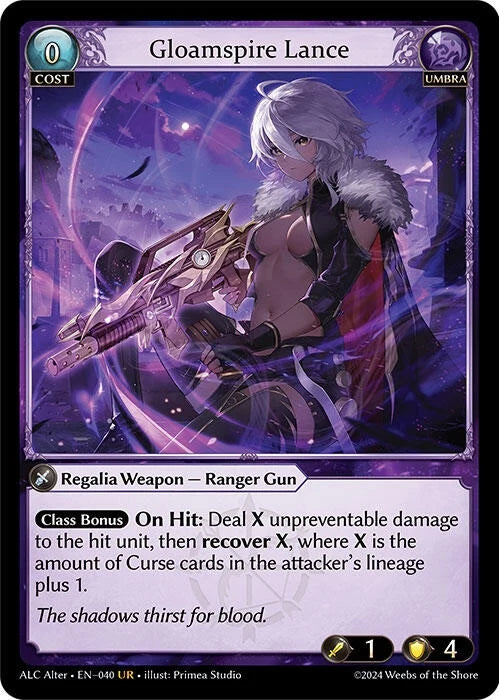 Gloamspire Lance (040) (Alchemical Revolution Alter Edition) (ALC Alter)