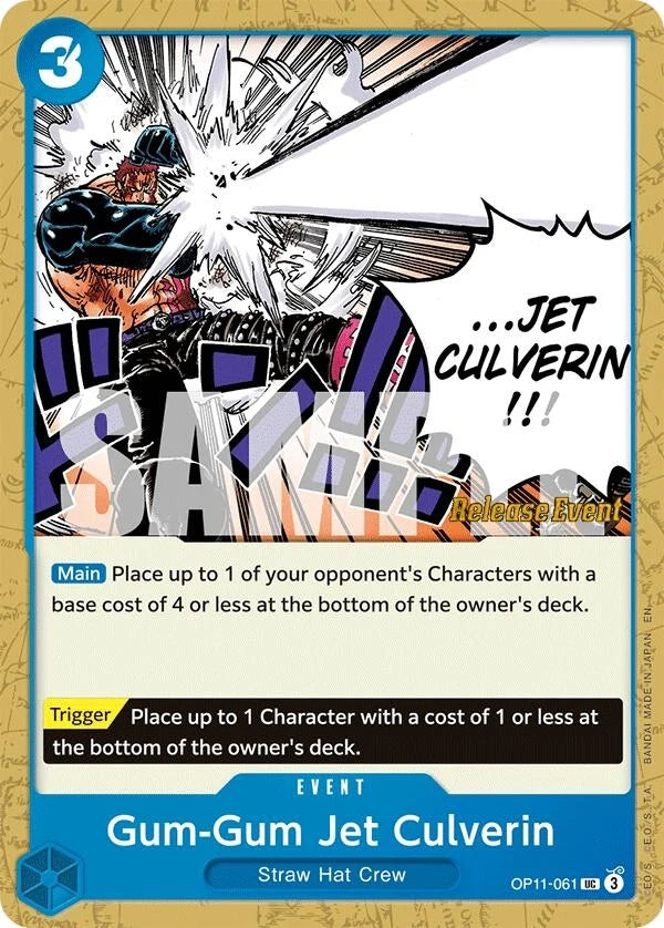 Gum-Gum Jet Culverin (OP11-061) (A Fist of Divine Speed Release Event Cards) (OP11 RE)