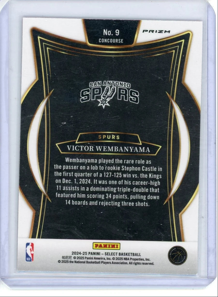 Victor Wembanyama 2024-25 Select Red Ice Concourse