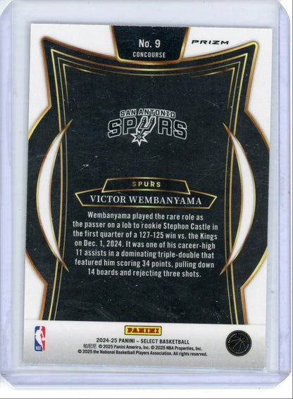 Victor Wembanyama 2024-25 Select Red Ice Concourse