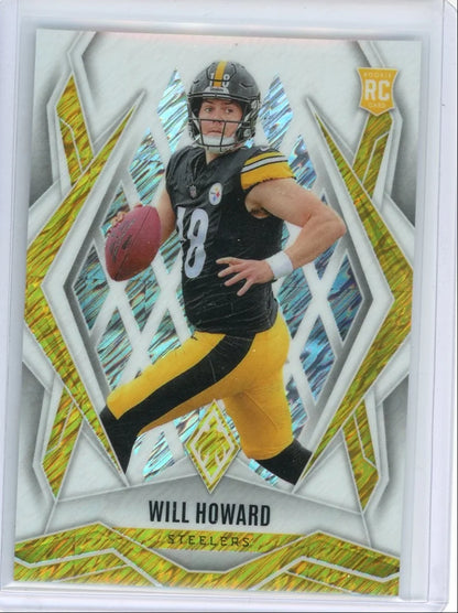 Will Howard 2025 Panini Phoenix White Shimmer Prizm RC