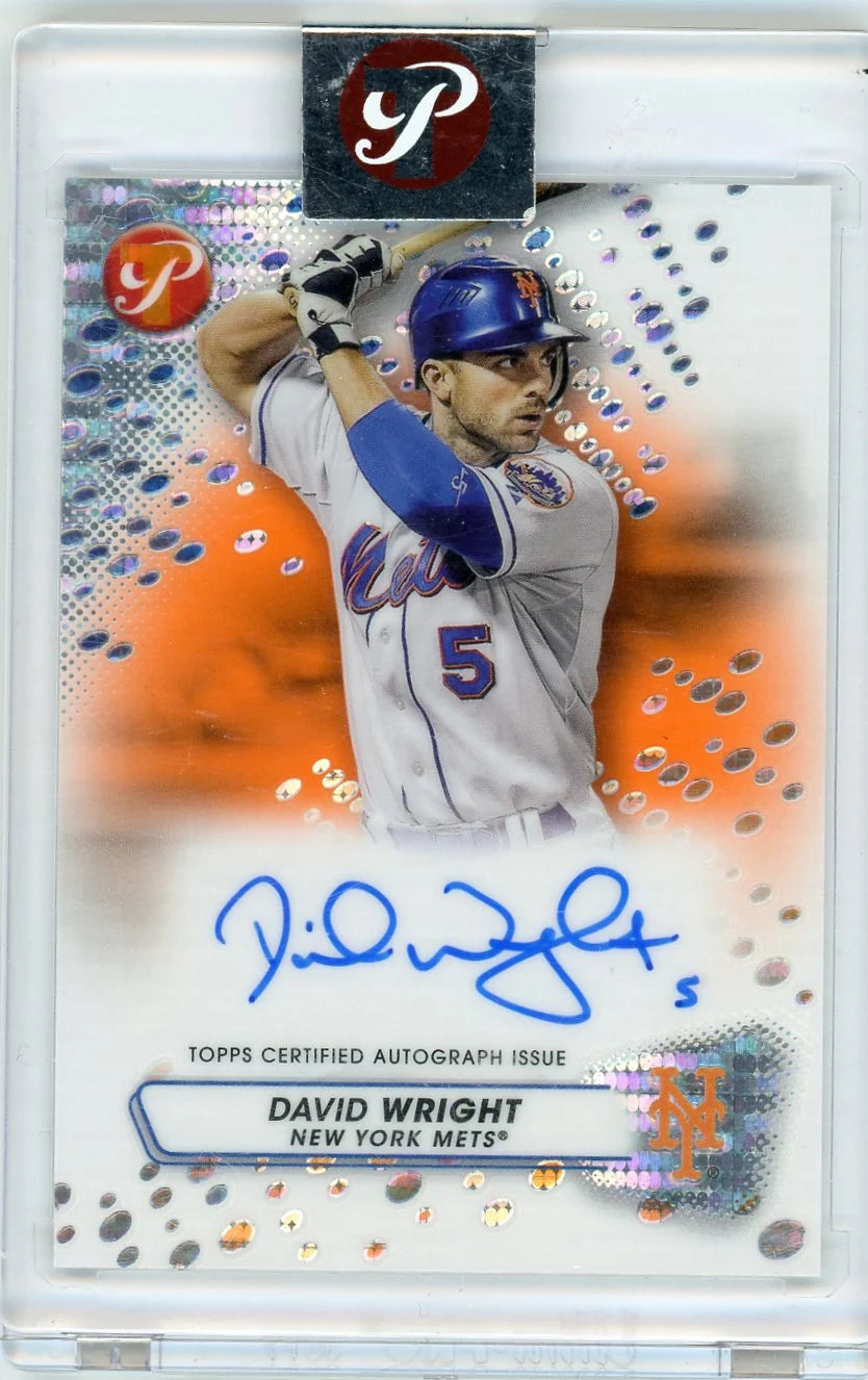 David Wright 2023 Topps Pristine Autograph Orange Pristine Refractor #'d 08/25 (Sealed)