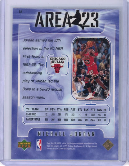 Michael Jordan 1999 Upper Deck Ionix Area 23 #A6
