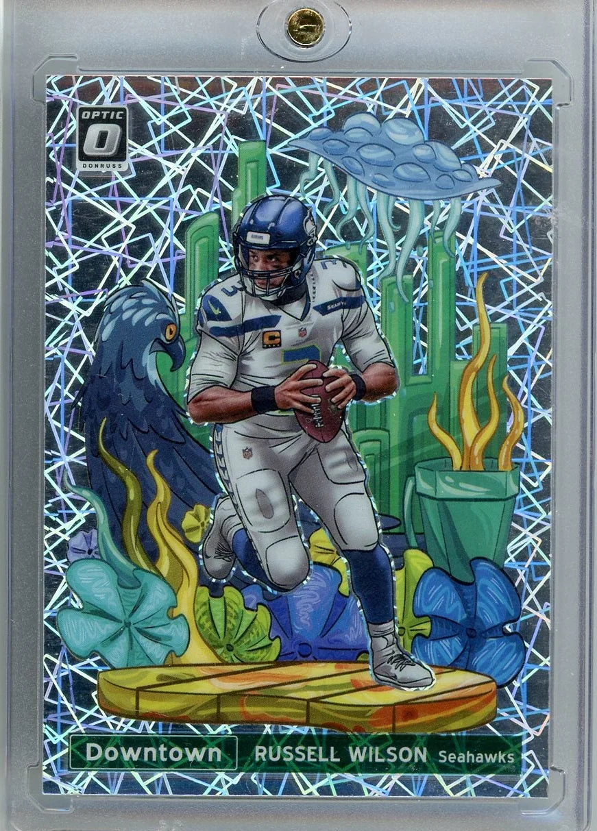 Russell Wilson 2021 Panini Donruss Optic Downtown