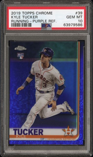 Kyle Tucker 2019 Topps Chrome Purple Refractor PSA 10