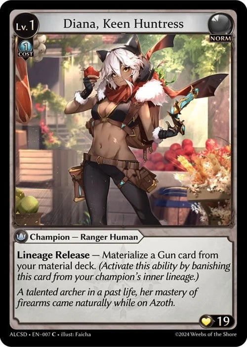 Diana, Keen Huntress (007) (Alchemical Revolution Starter Decks) (ALCSD)