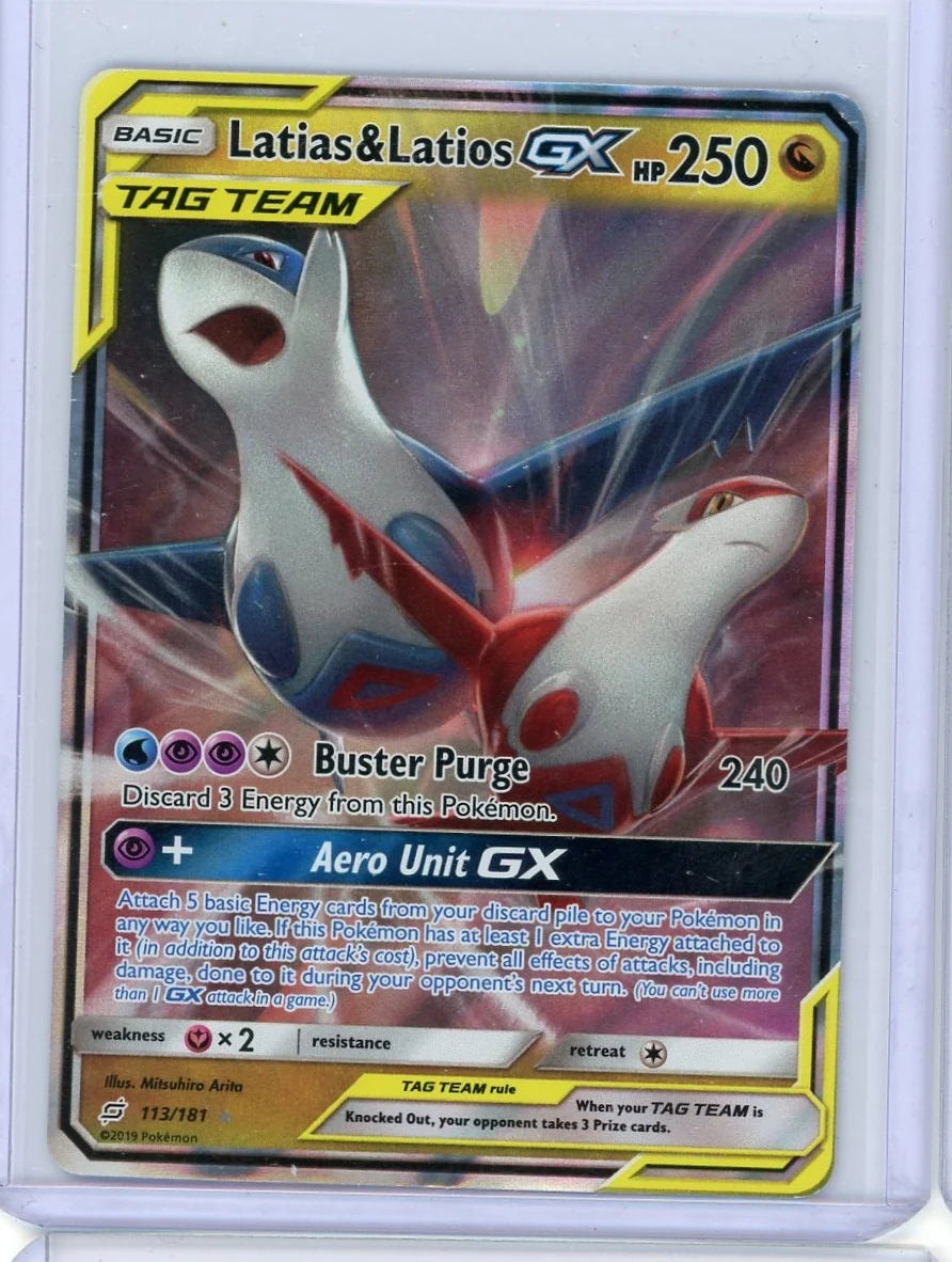 Latias & Latios GX Pokémon Team Up Ultra-Rare #113/181