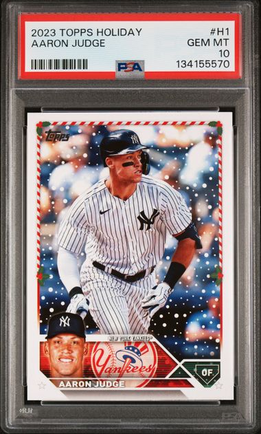 Aaron Judge 2023 Topps Holiday PSA 10