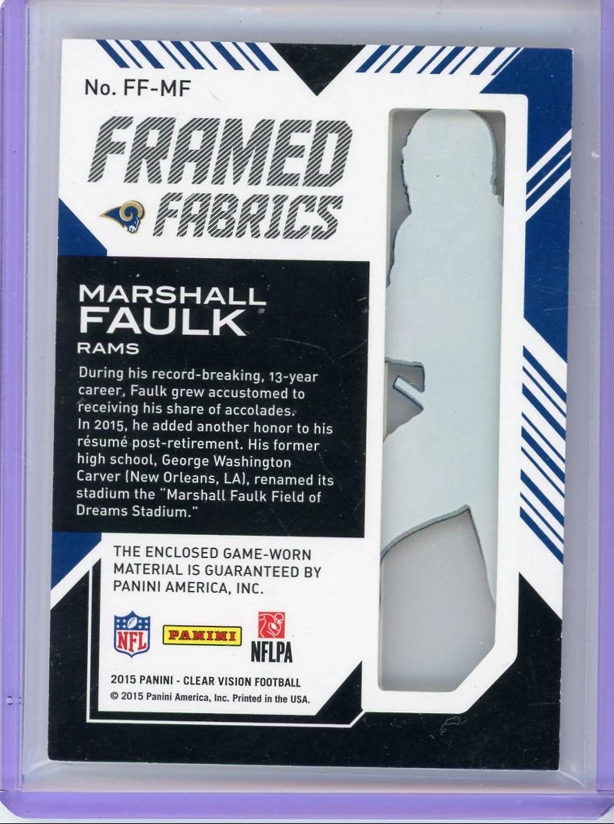 Marshall Faulk 2015 Panini Clear Vision #'d 70/99