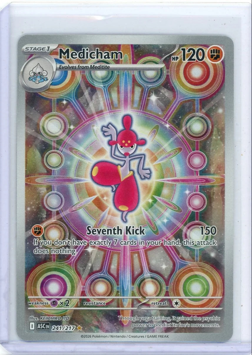 Medicham 2026 Pokémon Ascended Heroes Illustration rare #241/217