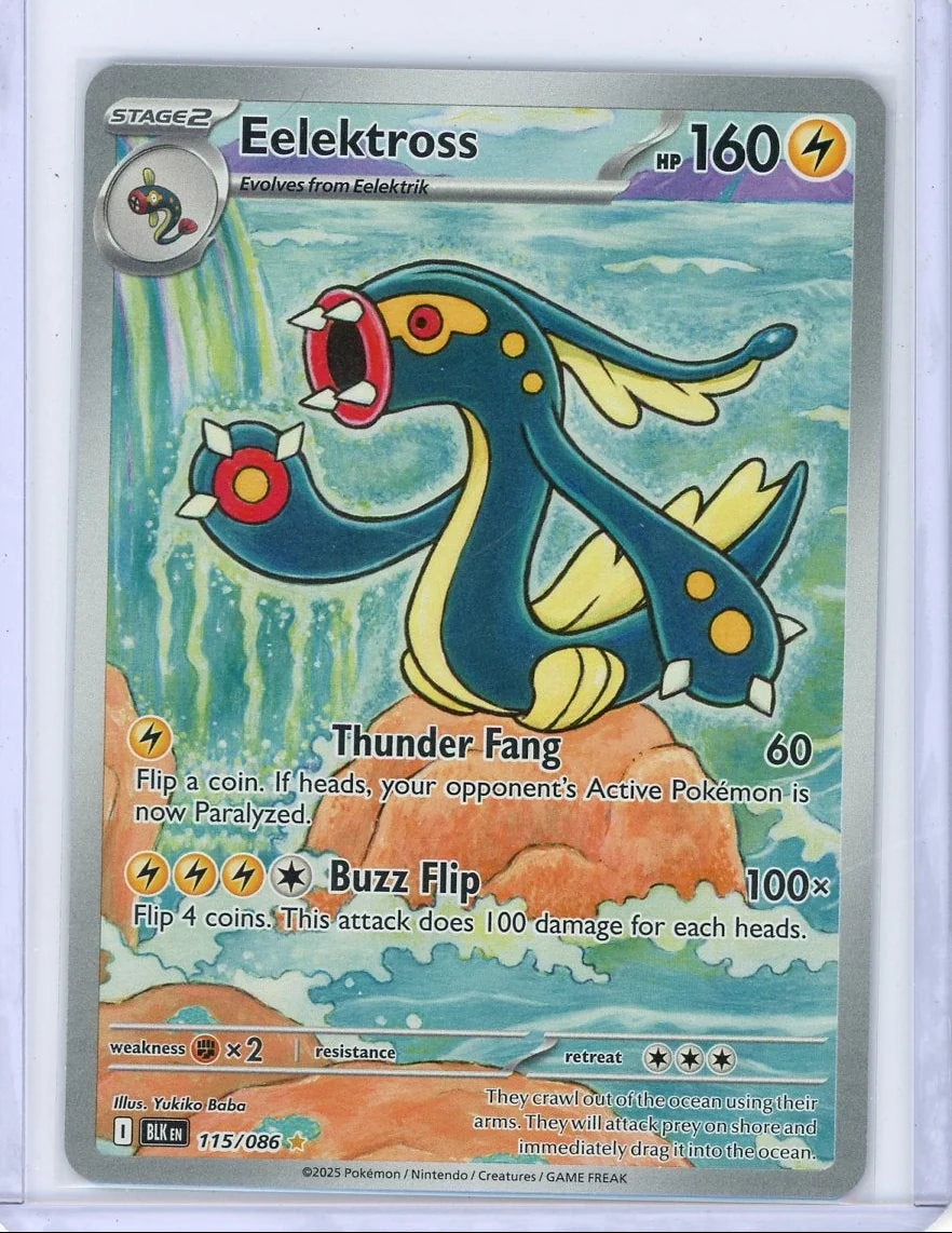 Elektross 2025 Pokemon Black Bolt Illustration rare #115/086
