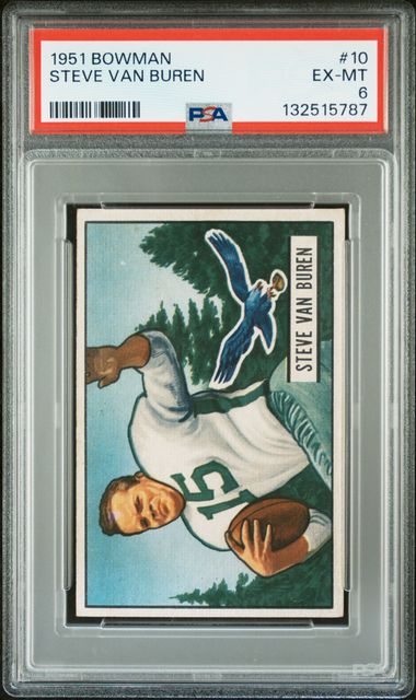 Steve Van Buren 1951 Bowman #10 PSA 6