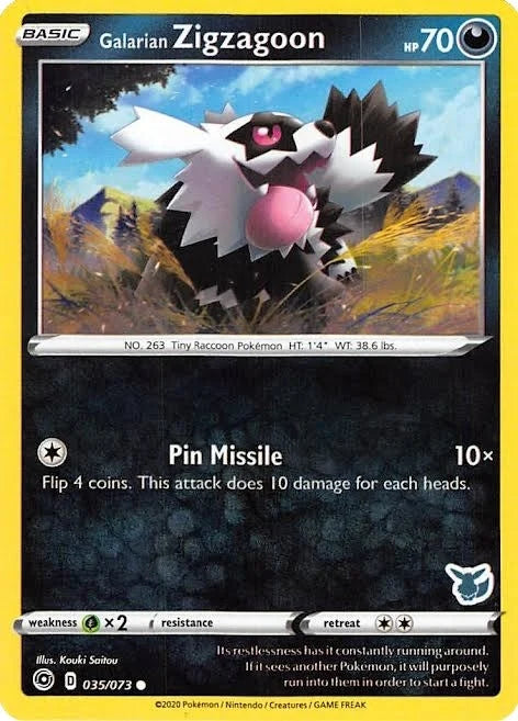 Galarian Zigzagoon - 035/073 (Eevee Stamped) (035/073) (Battle Academy 2022) (BA22)