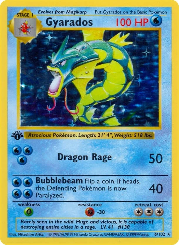 Gyarados (006/102) (Base Set (Shadowless)) (BSS)