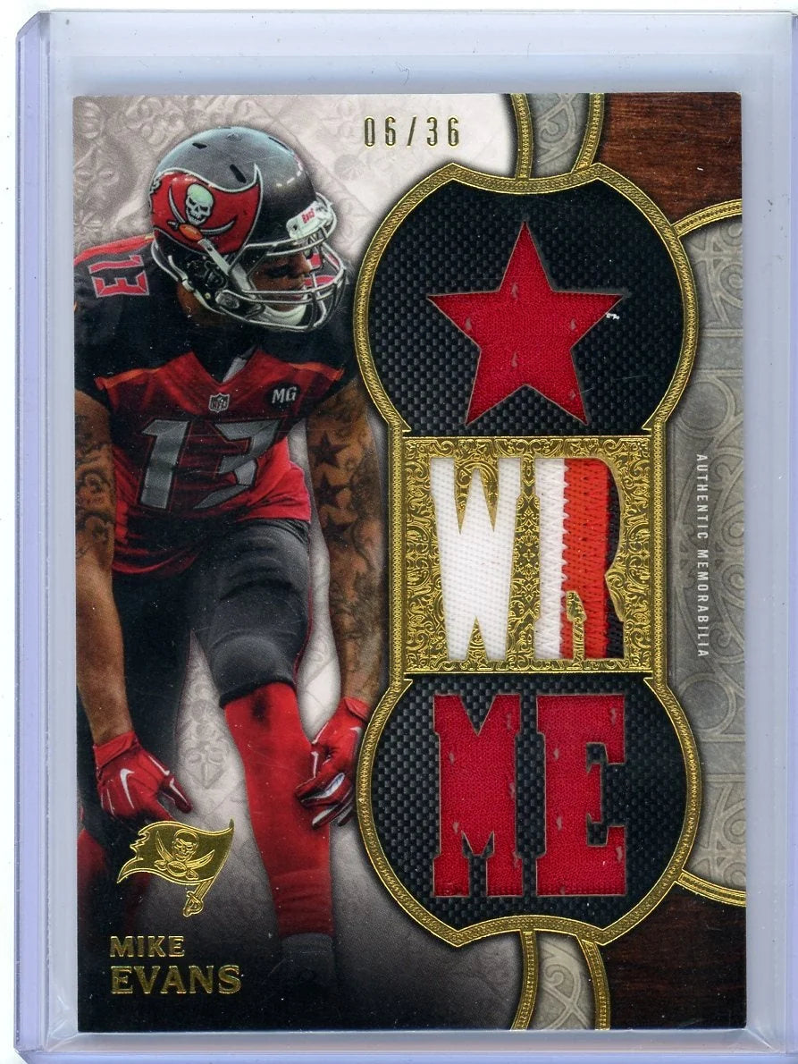 Mike Evans 2015 Topps Triple Threads relic #'d 06/36