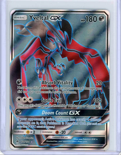Yveltal GX Pokémon Forbidden Light Ultra Rare #124/131