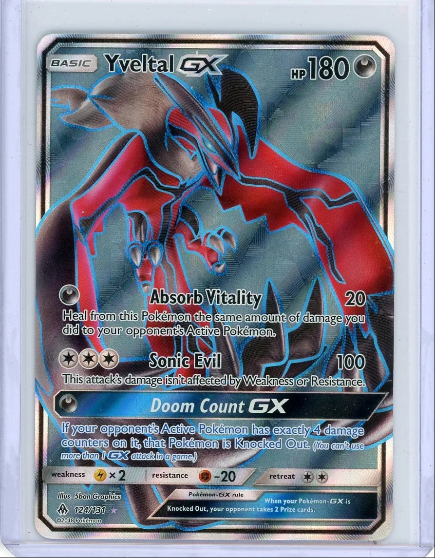 Yveltal GX Pokémon Forbidden Light Ultra Rare #124/131