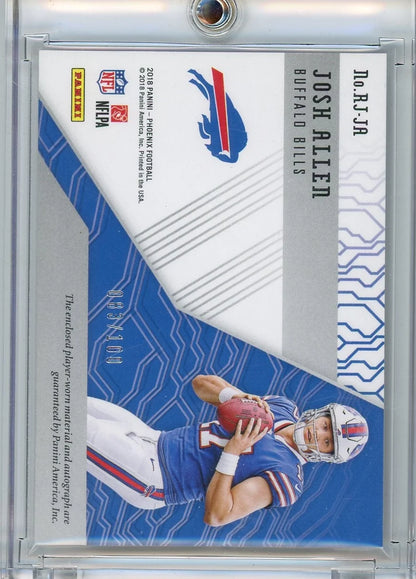 Josh Allen 2018 Panini Phoenix RPA #'d 083/100
