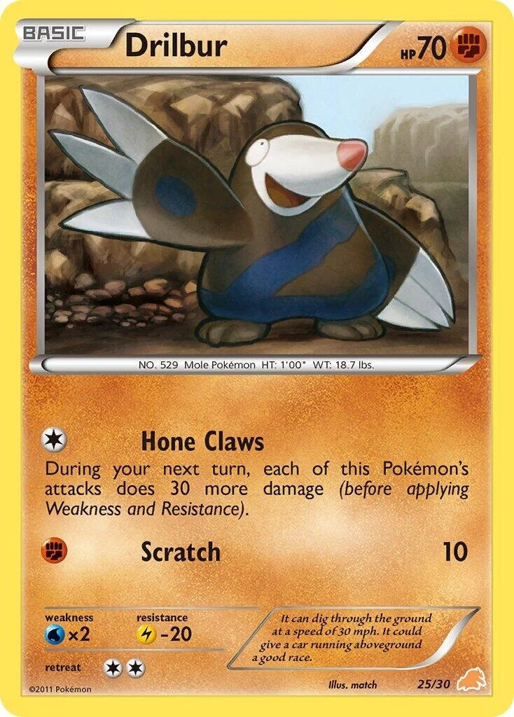 Drilbur (#25) (25/30) (BW Trainer Kit: Excadrill & Zoroark) (BLW)