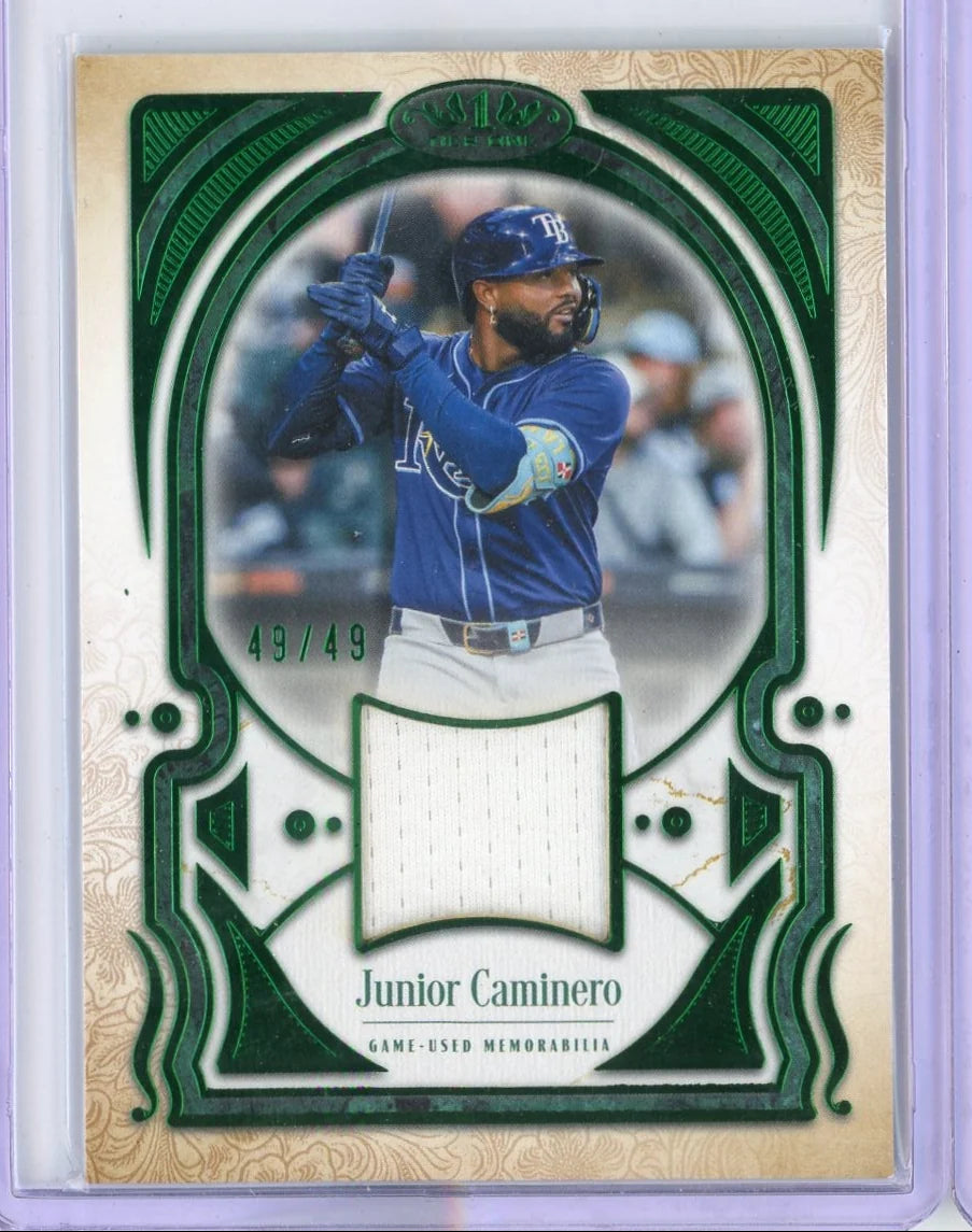 Junior Caminero 2026 Topps Tier One Talent Relic #T1TR-JCA #'d /49